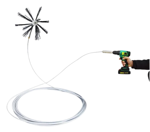 Drill Powered Duct Cleaning Tool
